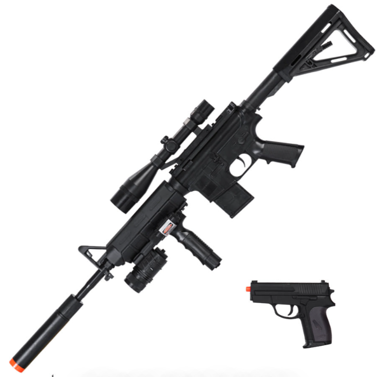 UK Arms P1158D - Tactical Spring Rifle With Pistol Combo Pack