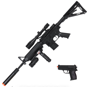 UK Arms P1158D - Tactical Spring Rifle With Pistol Combo Pack
