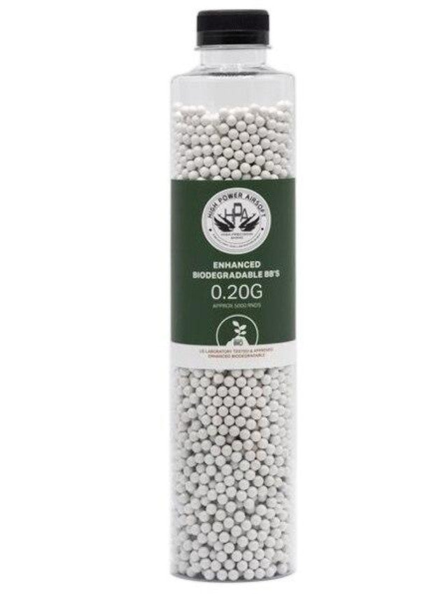 HPA 0.20g Biodegradable Airsoft BBs, 5000 Ct.