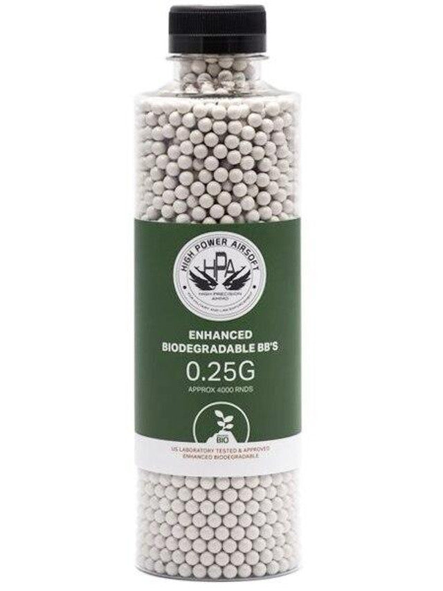 HPA 0.25g Biodegradable Airsoft BBs, 4000 Ct.