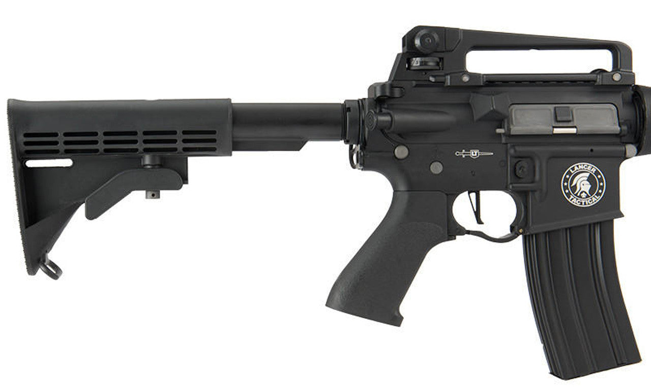 Lancer Tactical Low FPS M933 Commando Proline Series Airsoft AEG Rifle, Black