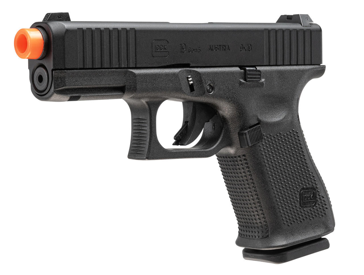 Glock Gen5 G19 GBB Airsoft Pistol, Black