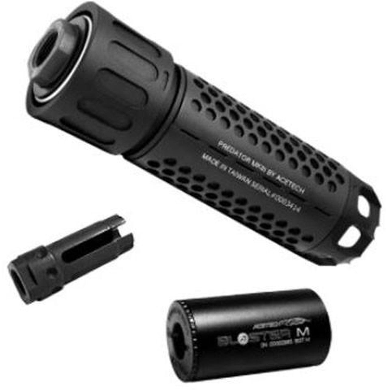 AceTech Predator MKIII Tracer Suppressor Unit w/ Blaster M Inside, Black
