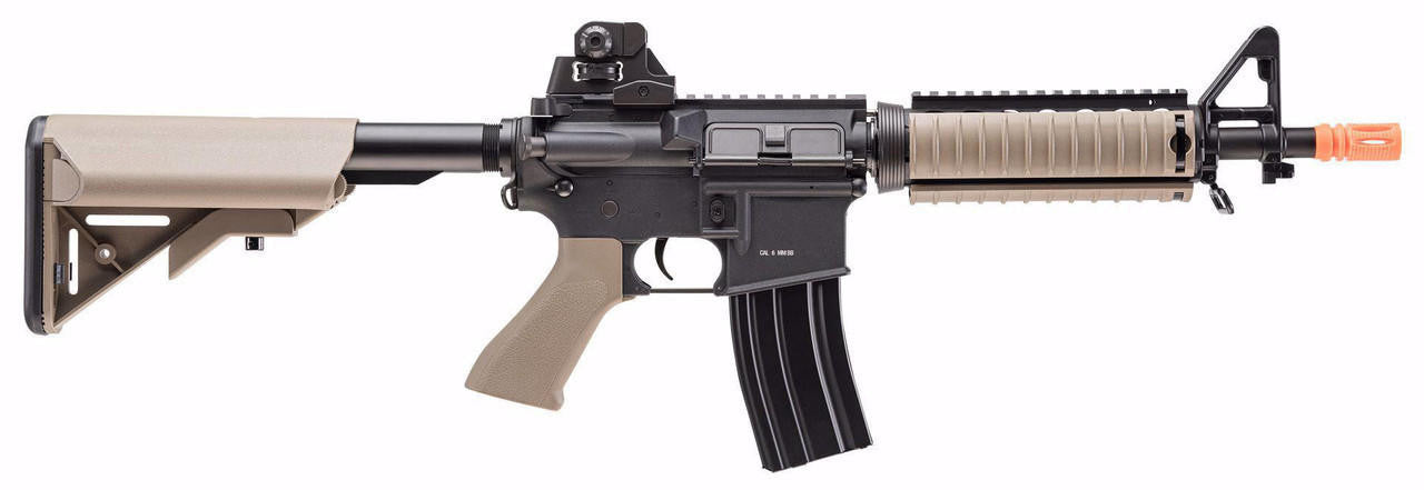 Elite Force M4 CQBX w Eye Trace 2023 Airsoft AEG Rifle, Black/Tan