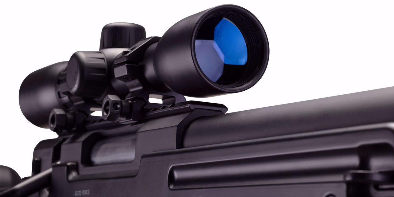 Elite Force Tundra Bolt Action Airsoft Sniper Rifle w Scope, Black