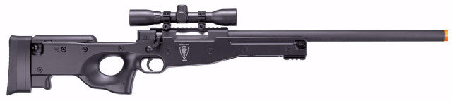 Elite Force Tundra Bolt Action Airsoft Sniper Rifle w Scope, Black