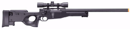 Elite Force Tundra Bolt Action Airsoft Sniper Rifle w Scope, Black