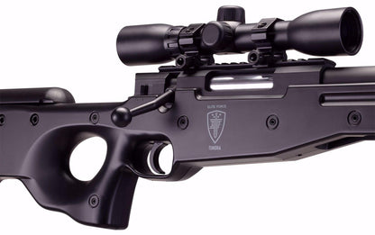 Elite Force Tundra Bolt Action Airsoft Sniper Rifle w Scope, Black