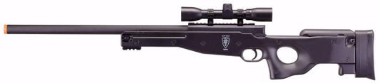 Elite Force Tundra Bolt Action Airsoft Sniper Rifle w Scope, Black