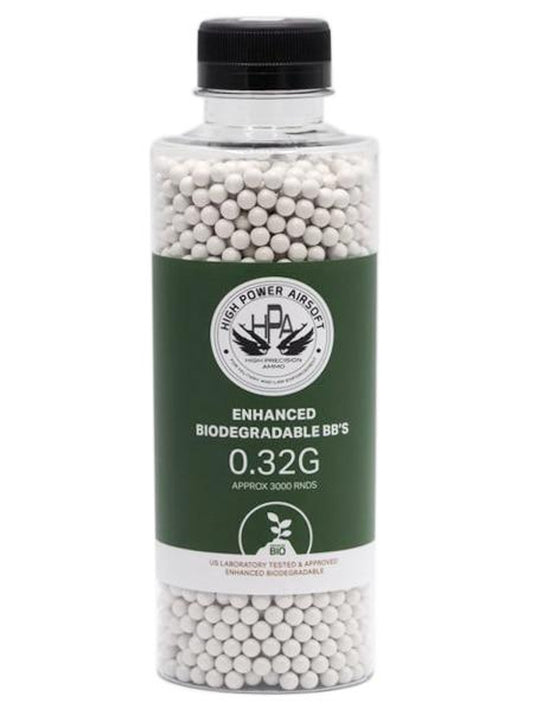 HPA 0.32g Biodegradable Airsoft BBs, 3000 Ct.