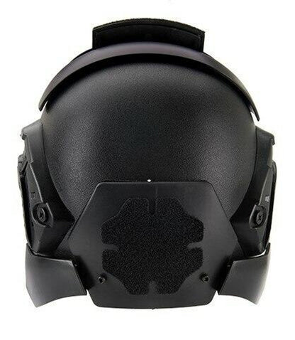 Interstellar Battle Trooper Full Face Airsoft Helmet, Black