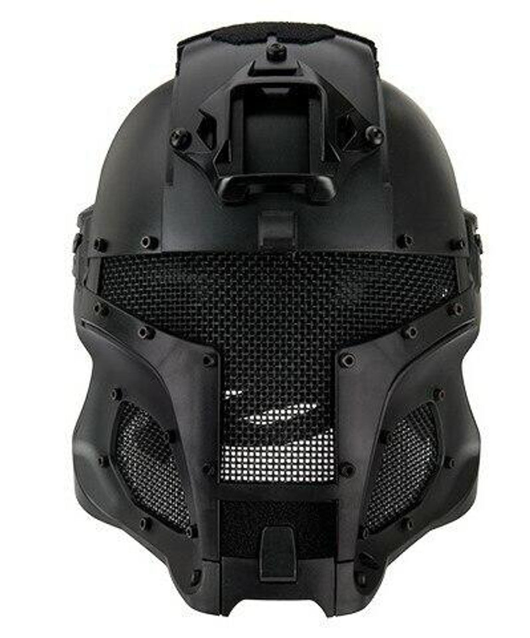 Interstellar Battle Trooper Full Face Airsoft Helmet, Black