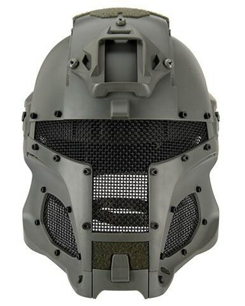 Interstellar Battle Trooper Full Face Airsoft Helmet, Foliage Green