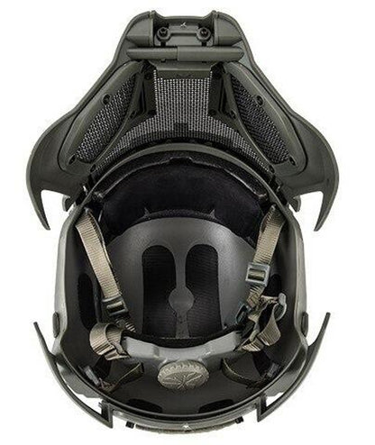 Interstellar Battle Trooper Full Face Airsoft Helmet, Foliage Green