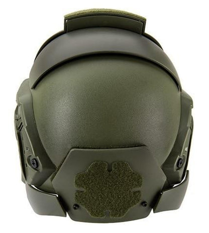 Interstellar Battle Trooper Full Face Airsoft Helmet, OD Green