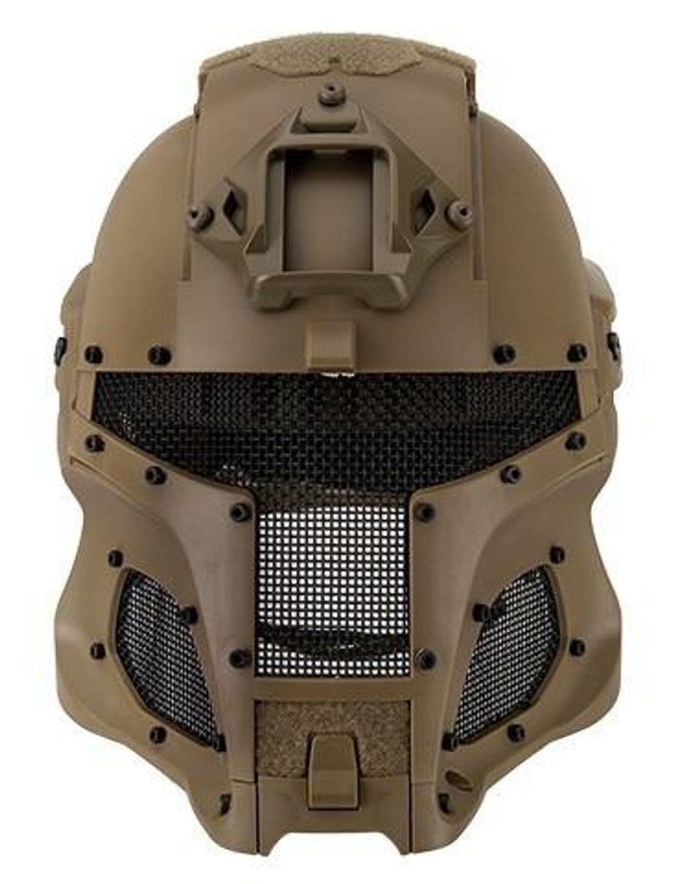 Interstellar Battle Trooper Full Face Airsoft Helmet, Tan