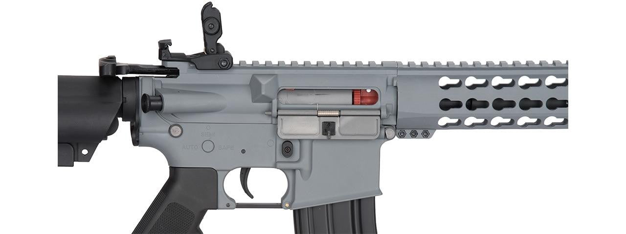 Lancer Tactical 10" Gen 2 Keymod AEG Airsoft Rifle, Grey