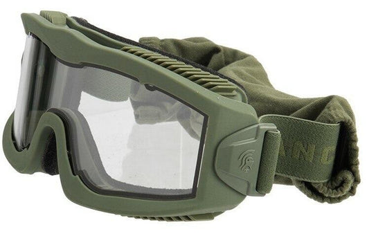 Lancer Tactical AERO Series Dual Pane Airsoft Goggles, Green