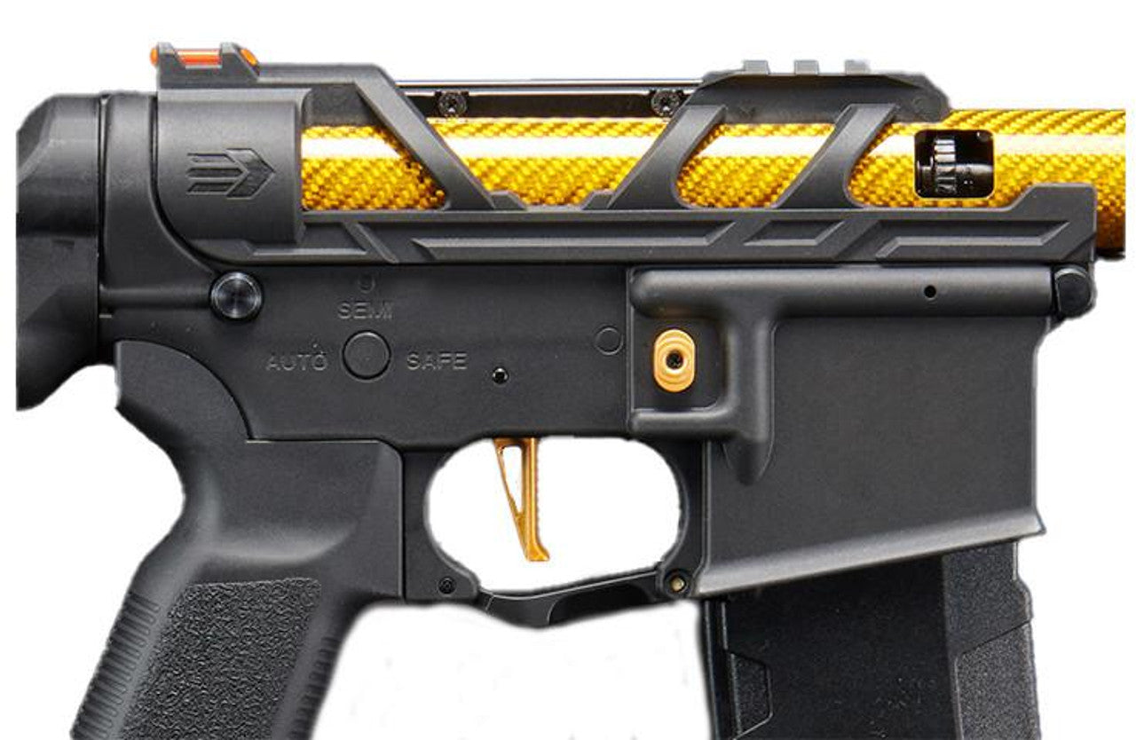 Lancer Tactical AirTac Customs Gen 3 Airsoft AEG Rifle, Gold/Black