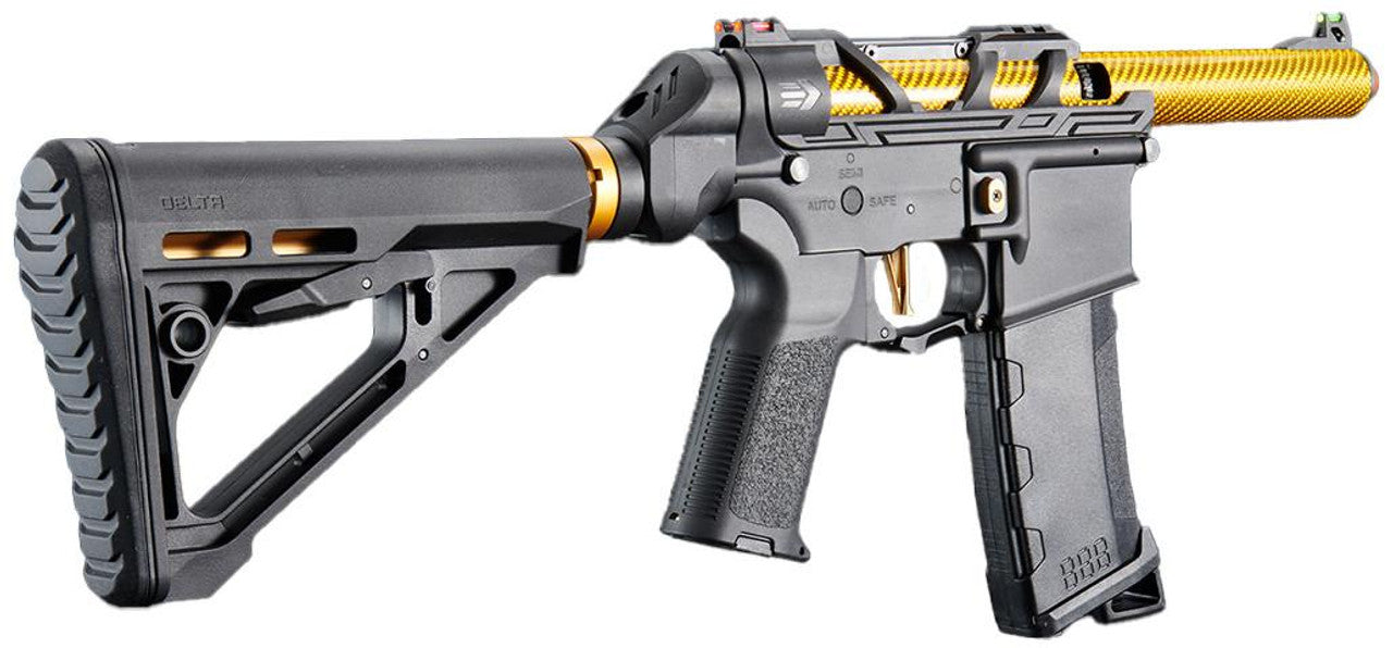 Lancer Tactical AirTac Customs Gen 3 Airsoft AEG Rifle, Gold/Black