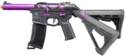 Lancer Tactical AirTac Customs Gen 3 Airsoft AEG Rifle, Purple/Black