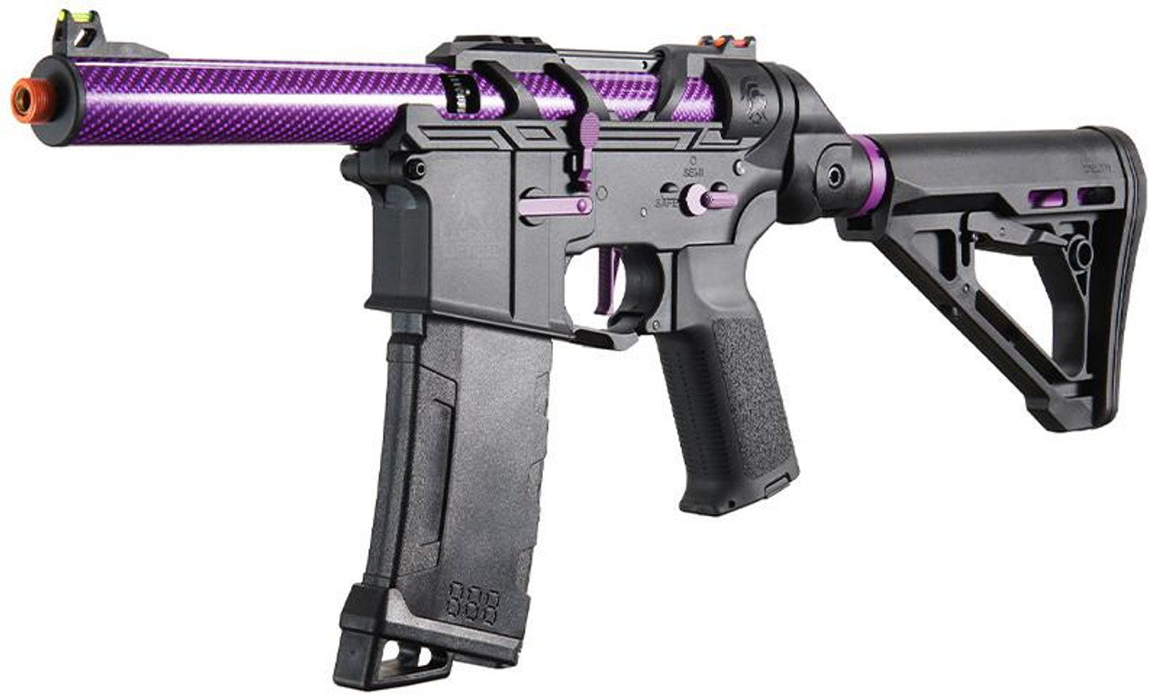 Lancer Tactical AirTac Customs Gen 3 Airsoft AEG Rifle, Purple/Black