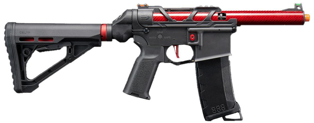 Lancer Tactical AirTac Customs Gen 3 Airsoft AEG Rifle, Red/Black