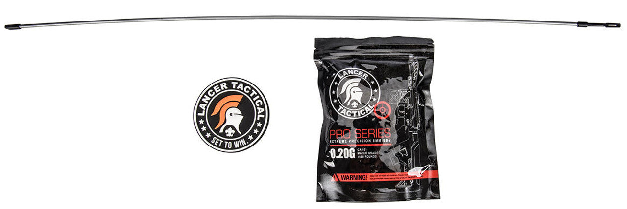 Lancer Tactical AK-74M AEG Airsoft Rifle, Metal Body, Foldable Stock, Black