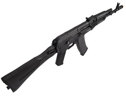 Lancer Tactical AK-74M AEG Airsoft Rifle, Metal Body, Foldable Stock, Black