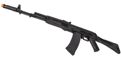 Lancer Tactical AK-74M AEG Airsoft Rifle, Metal Body, Foldable Stock, Black