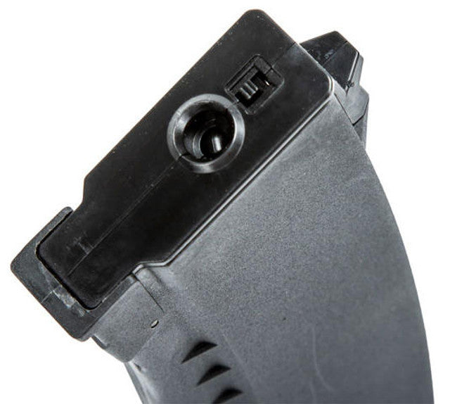 Lancer Tactical AK-74M AEG Airsoft Rifle, Metal Body, Foldable Stock, Black