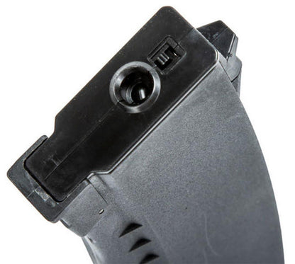 Lancer Tactical AK-74M AEG Airsoft Rifle, Metal Body, Foldable Stock, Black