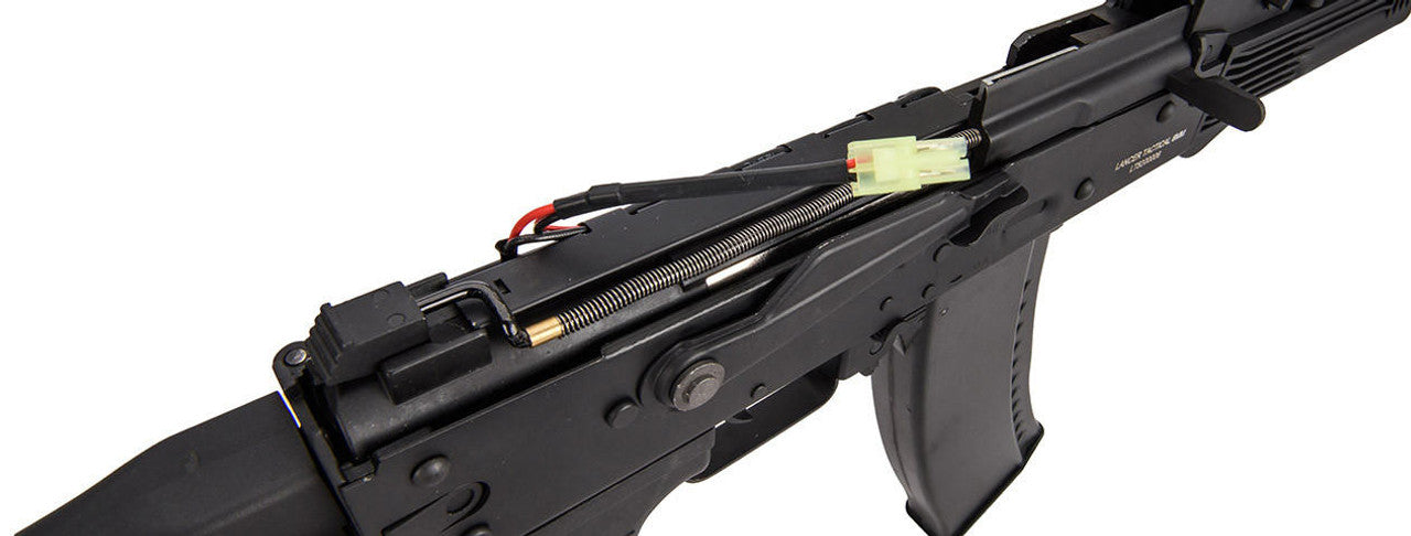 Lancer Tactical AK-Series AK-105 AEG Airsoft Rifle w/ Foldable Stock, Black