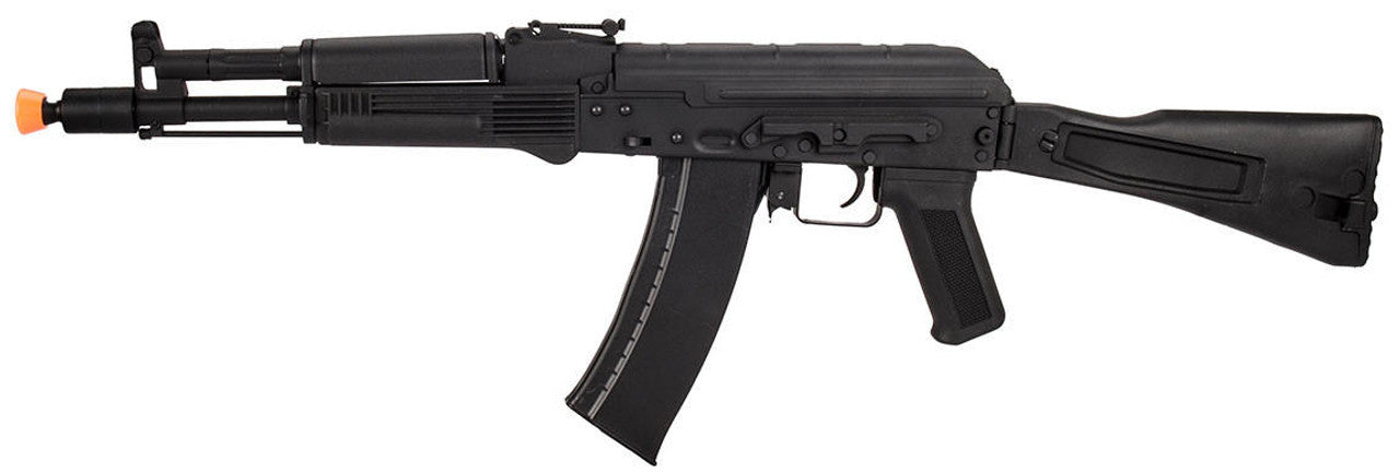 Lancer Tactical AK-Series AK-105 AEG Airsoft Rifle w/ Foldable Stock, Black
