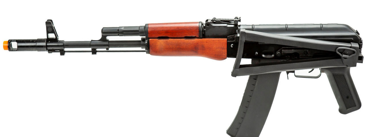 Lancer Tactical AK-Series AK-74N AEG Airsoft Rifle, Black/Wood