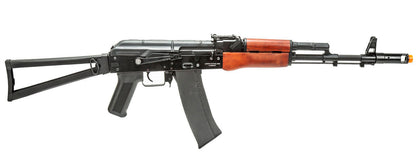 Lancer Tactical AK-Series AK-74N AEG Airsoft Rifle, Black/Wood
