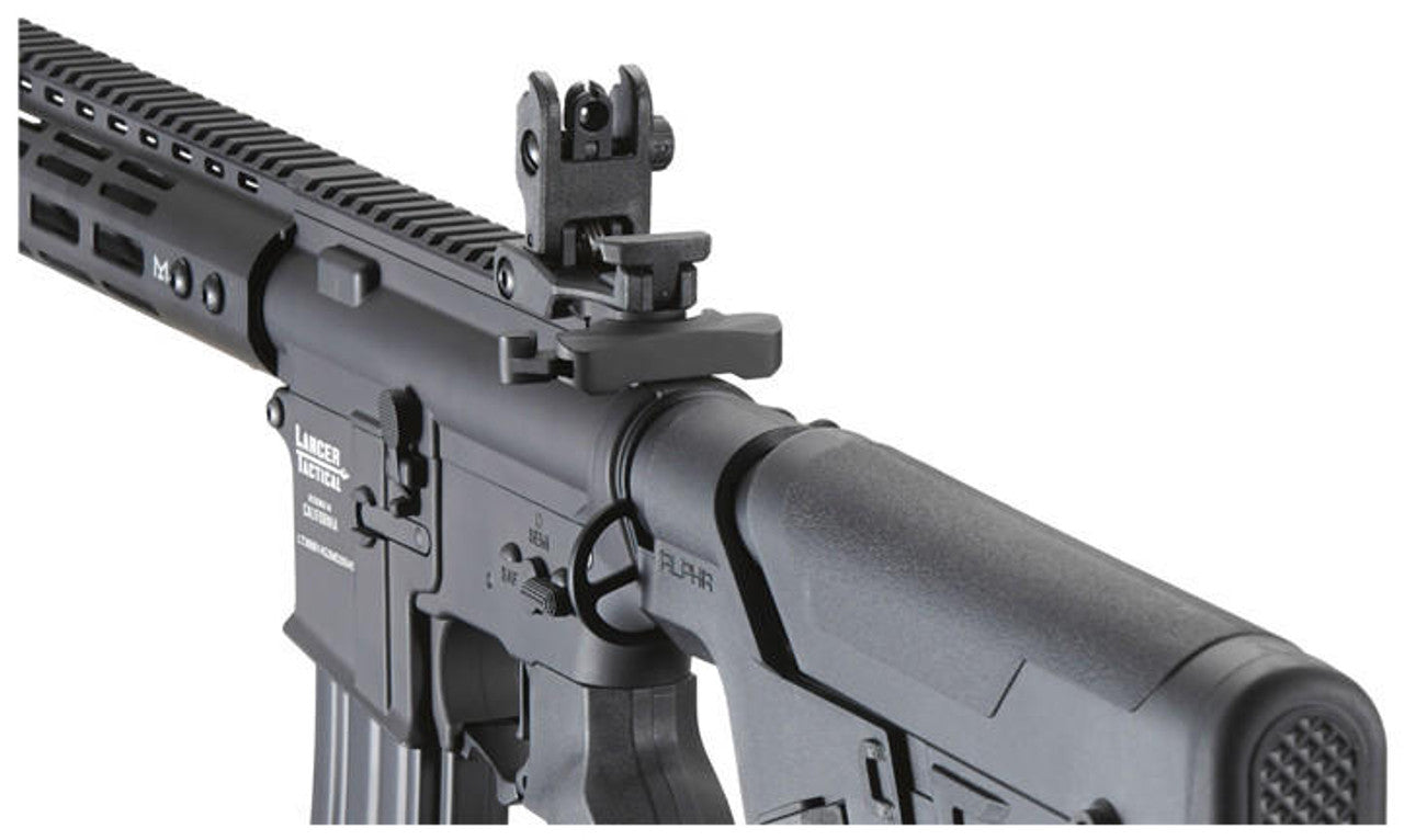 Lancer Tactical Archon 14" M-LOK Proline Series M4 Airsoft Rifle w/ Alpha Stock, Black