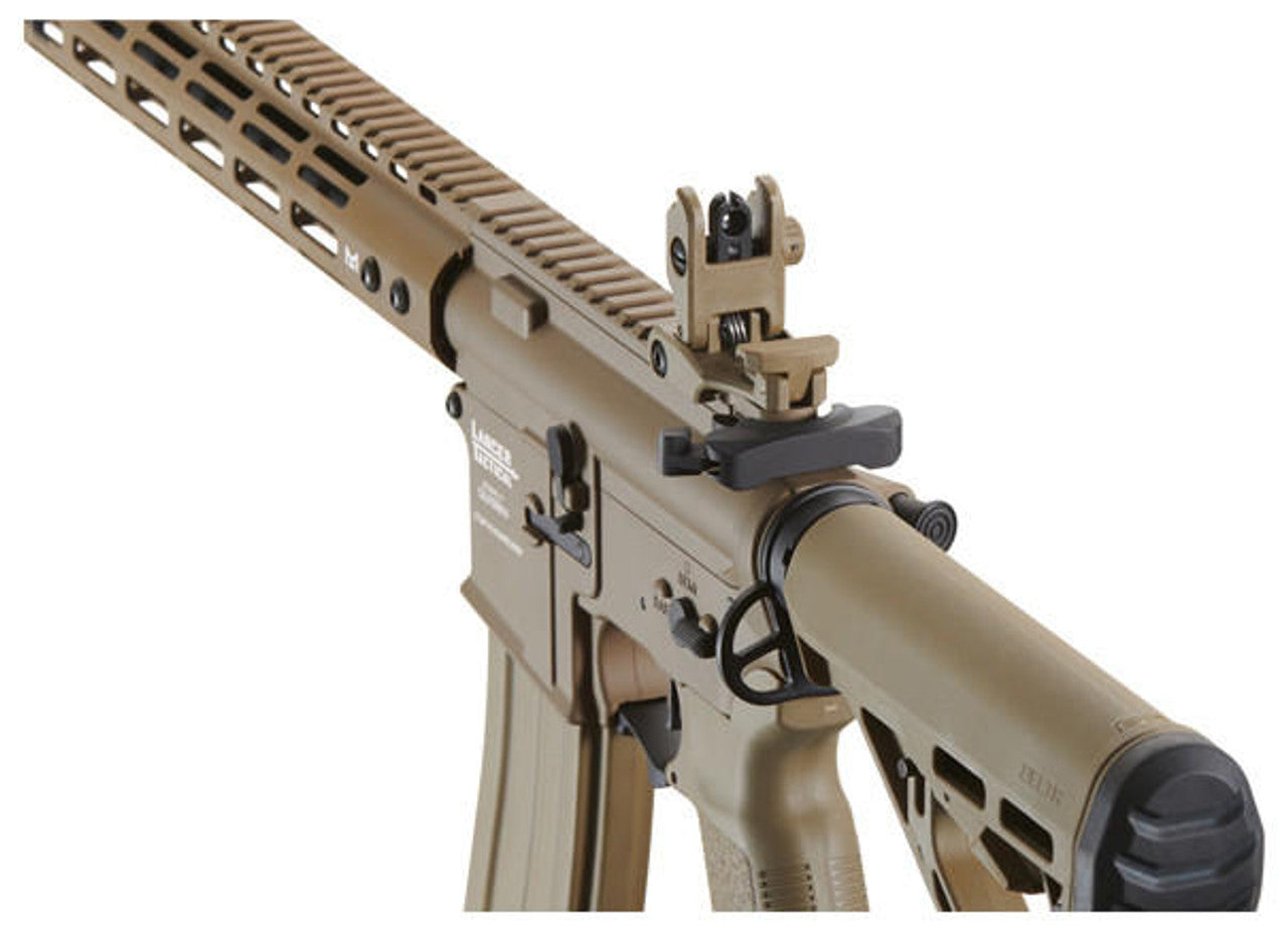 Lancer Tactical Archon 14" M-LOK Proline Series M4 Airsoft Rifle w/ Delta Stock, Tan