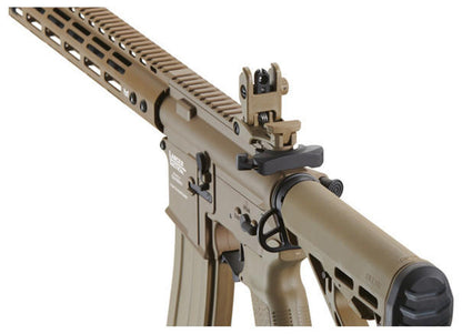 Lancer Tactical Archon 14" M-LOK Proline Series M4 Airsoft Rifle w/ Delta Stock, Tan