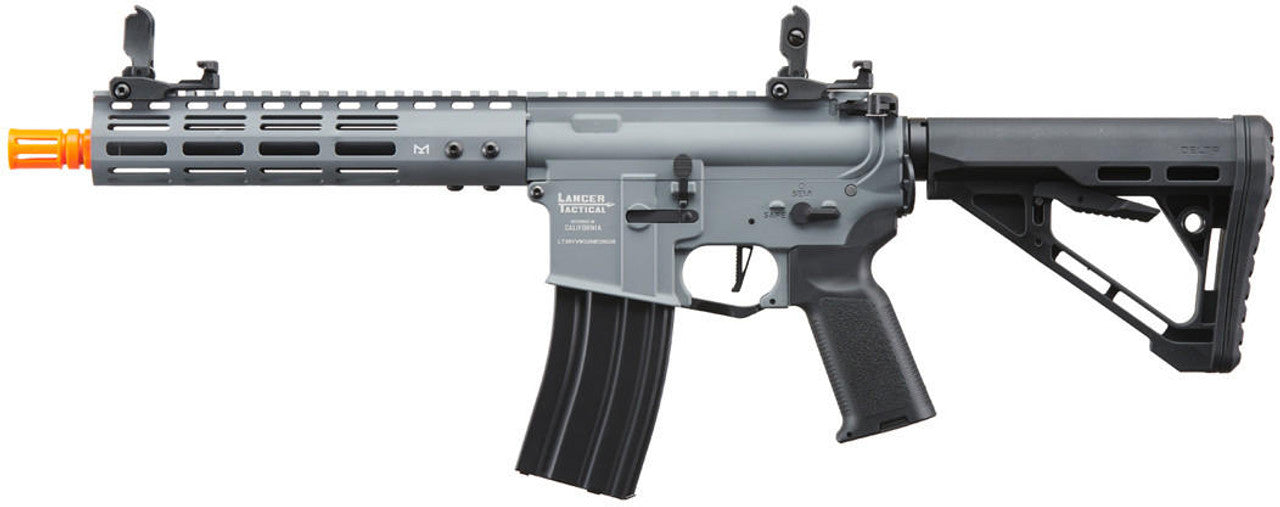 Lancer Tactical Archon 9" M-LOK Proline Series M4 Airsoft Rifle w/ Delta Stock, Gray