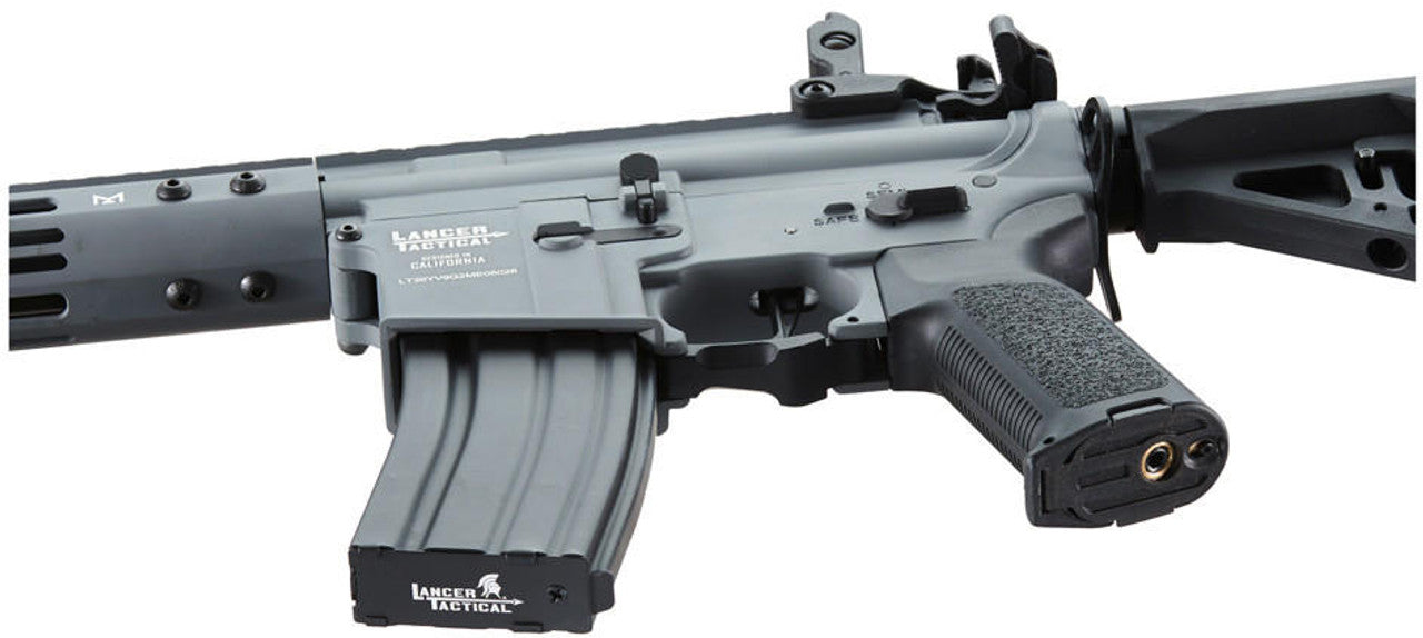 Lancer Tactical Archon 9" M-LOK Proline Series M4 Airsoft Rifle w/ Delta Stock, Gray