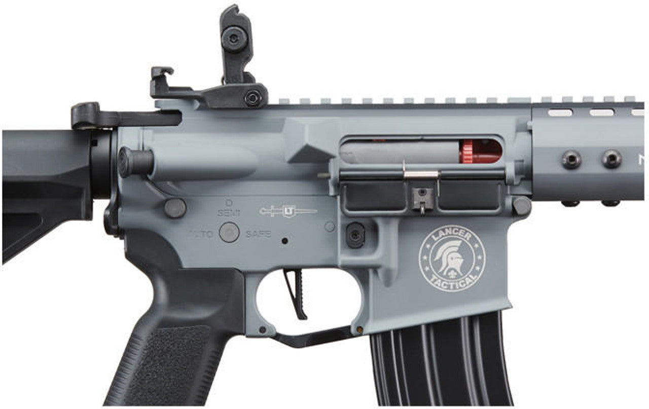 Lancer Tactical Archon 9" M-LOK Proline Series M4 Airsoft Rifle w/ Delta Stock, Gray