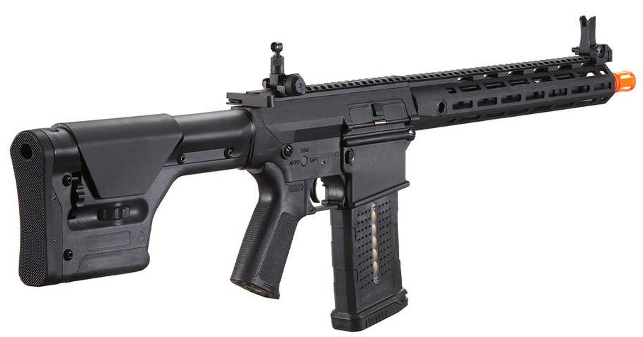 Lancer Tactical Battleaxe AEG Airsoft Rifle w/ PRS Precision Stock & MLOK Handguard, Black
