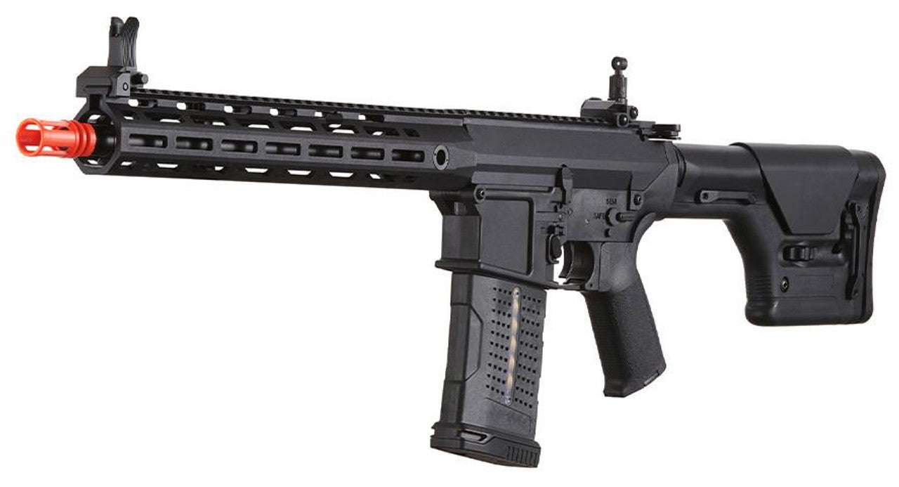 Lancer Tactical Battleaxe AEG Airsoft Rifle w/ PRS Precision Stock & MLOK Handguard, Black