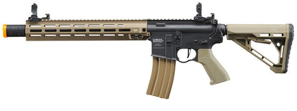 Lancer Tactical Blazer 13" M-LOK Proline Series M4 Airsoft Rifle with Delta Stock & Mock Suppressor, Two-Tone