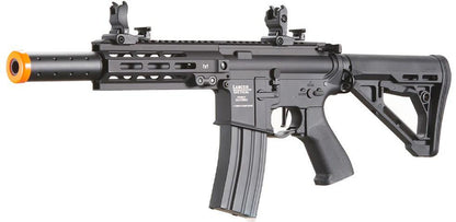 Lancer Tactical Blazer 7" M-LOK Proline Series M4 Airsoft Rifle w/ Delta Stock & Mock Suppressor, Black