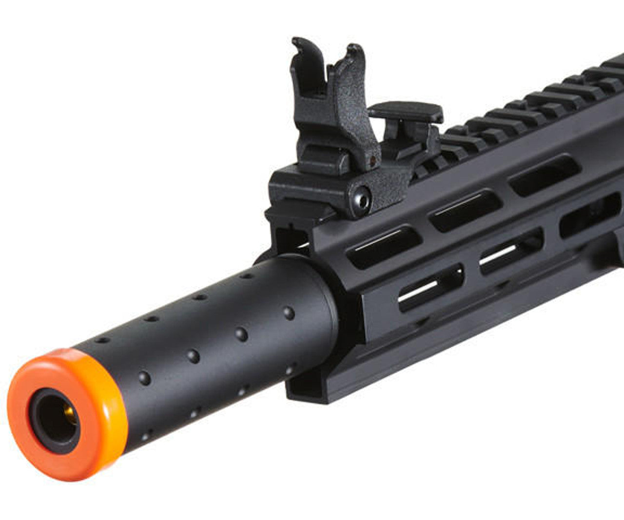 Lancer Tactical Blazer 7" M-LOK Proline Series M4 Airsoft Rifle w/ Delta Stock & Mock Suppressor, Black