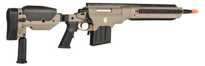 Lancer Tactical Bolt Action Airsoft Sniper Rifle w/ Folding Stock, Dark Earth