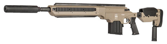 Lancer Tactical Bolt Action Airsoft Sniper Rifle w/ Folding Stock, Dark Earth