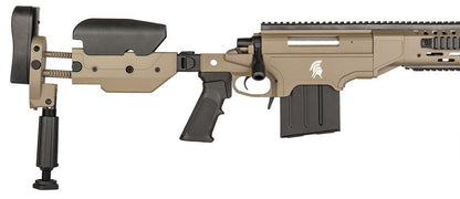 Lancer Tactical Bolt Action Airsoft Sniper Rifle w/ Folding Stock, Dark Earth
